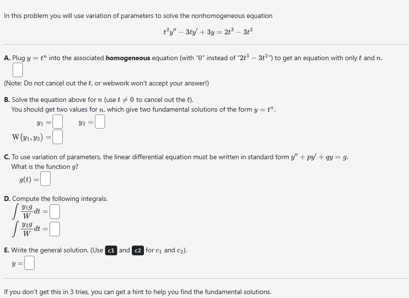 I n this problem you will use variation o f