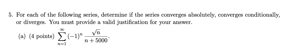 Provide full justification for each part o f the