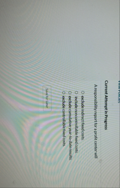 Current Attempt in Progress A responsibility