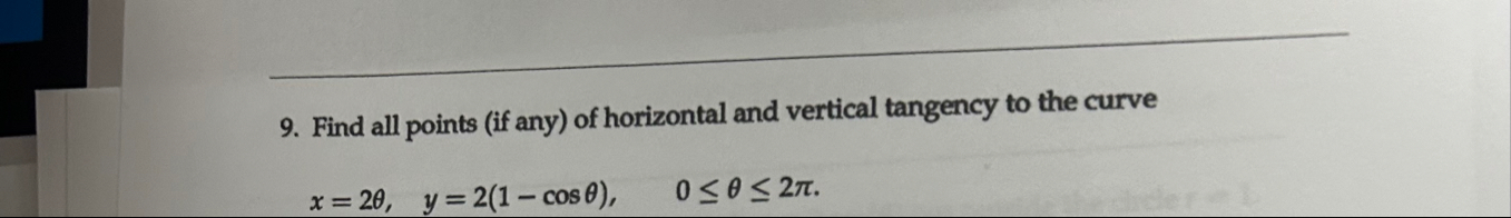 Find all points ( if any ) of horizontal and