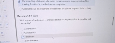 The reporting relationatip between human resource