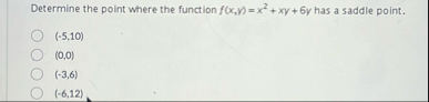 Determine the point where the function f ( x , h