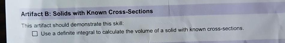 show an example on to Use a definite integral to