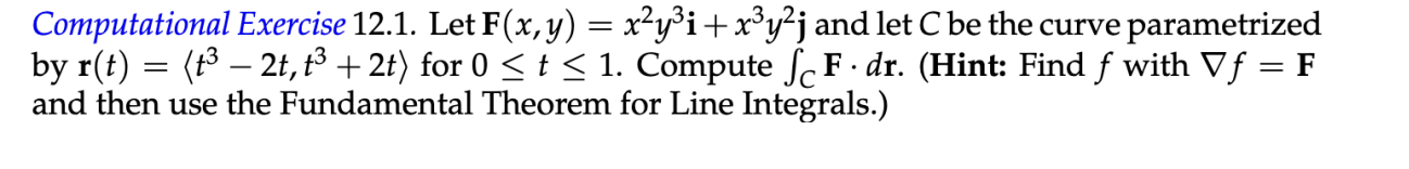 Computational Exercise 1 2 . 1 . Let F ( x , y )