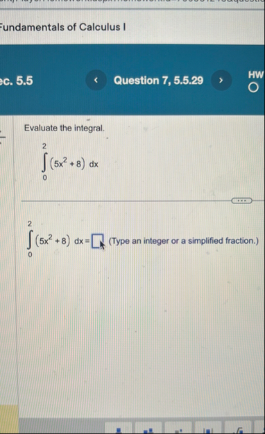 undamentals of Calculus I c . 5 . 5 Question 7 ,