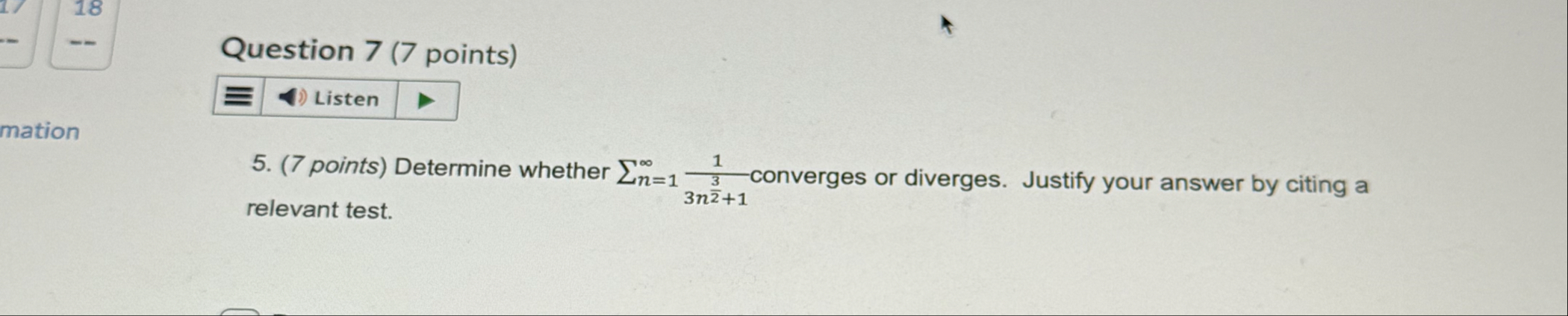 Question 7 ( 7 points ) 5 . ( 7 points )