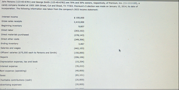 John Parsons ( 1 2 3 - 4 5 - 6 7 8 1 ) and George