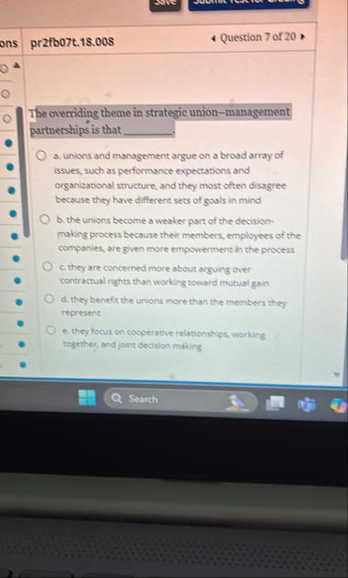 pr 2 fb 0 7 t . 1 8 . 0 0 8 Question 7 of 2 0 The
