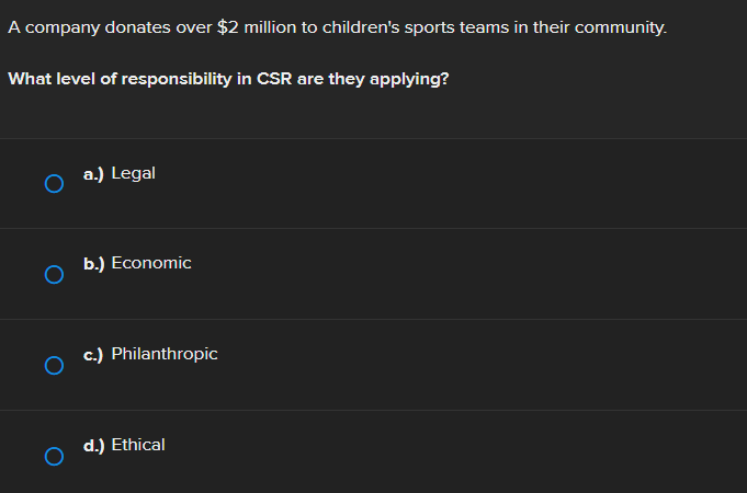 A company donates over \ ( \ $ 2 \ ) million to