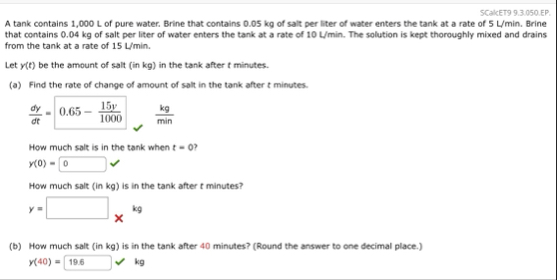 SCalceT 9 9 . 3 . 0 5 0 . EP . A tank contains 1