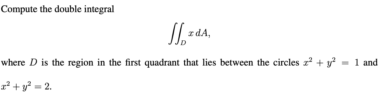 y 2 1 ( y e x 2 ) x 3 d x Compute the double