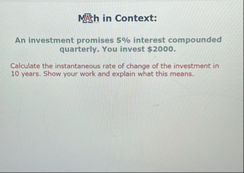 MRSh in Context: An investment promises 5 %