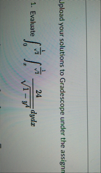 Jpload your solutions to Gradescope under the