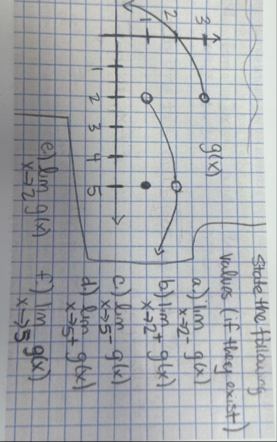 State the following values ( if they exist ) a )