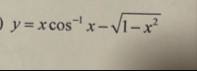 y = x c o s - 1 x - 1 - x 2 2 Find the derivative