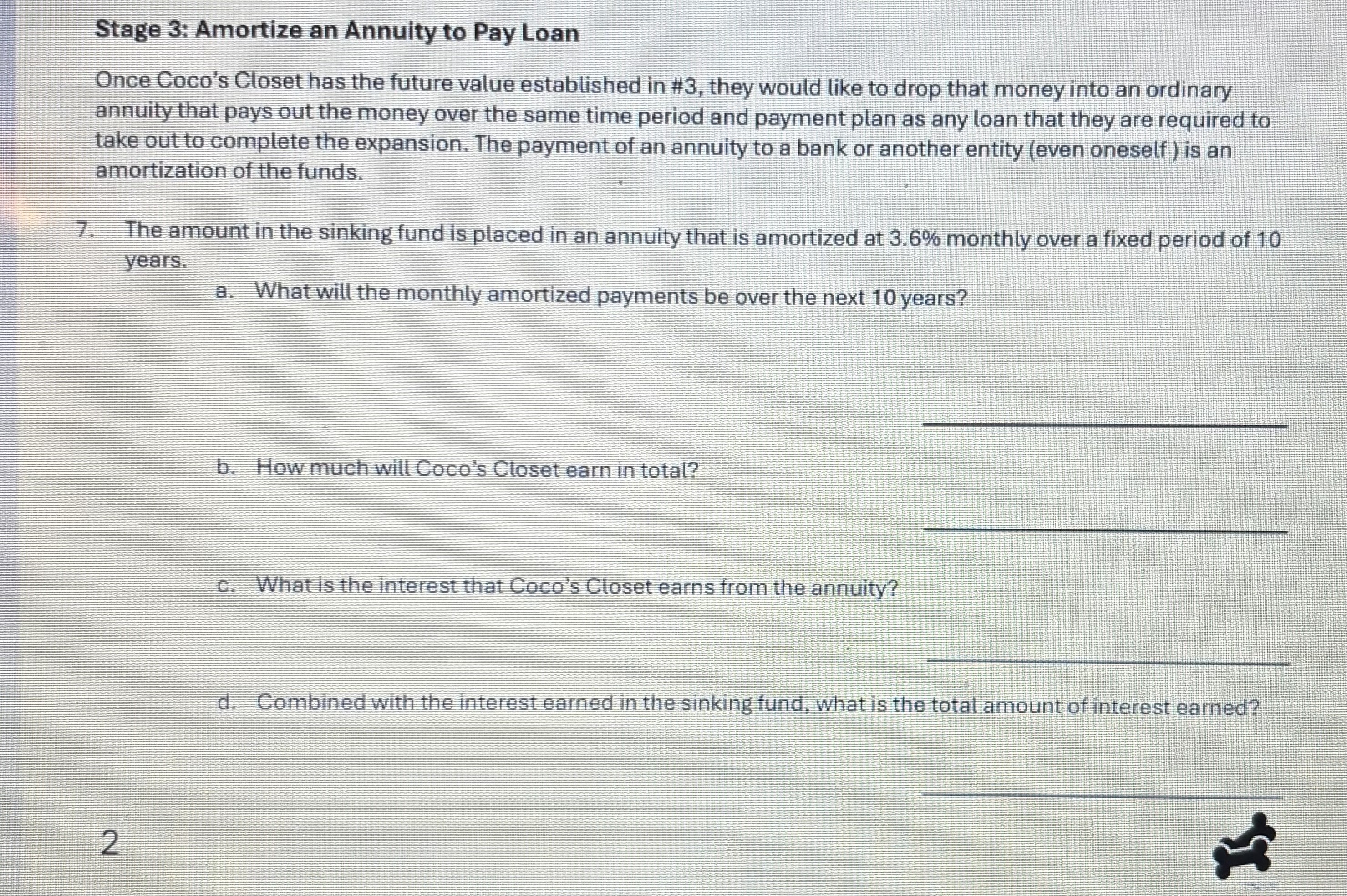 Value established in # 3 = $ 5 , 0 0 0 , 0 0 0 .