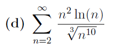 ( d ) n = 2 n 2 l n ( n ) n 1 0 3