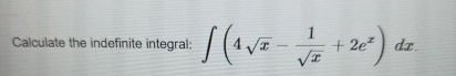 Calculate the indefinite integral: ( 4 x 2 - 1 x