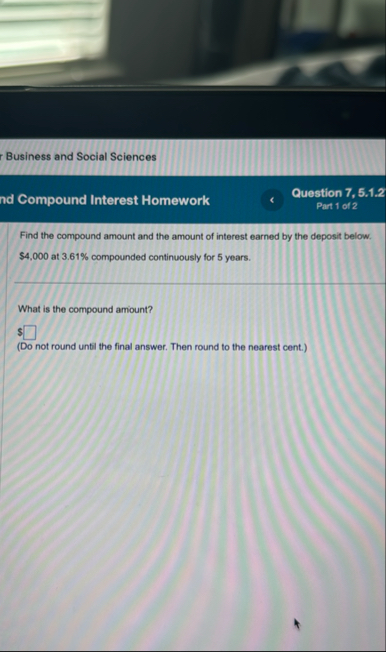 Business and Social Sciences nd Compound Interest