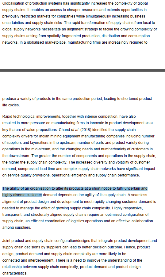 Misalignment between what and how goods or