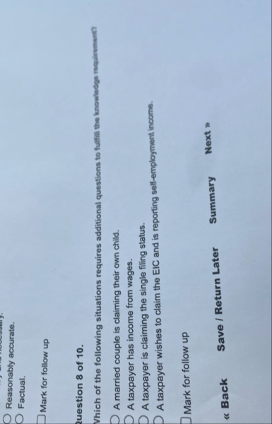 Reasonably accurate. Factual. Mark for follow up