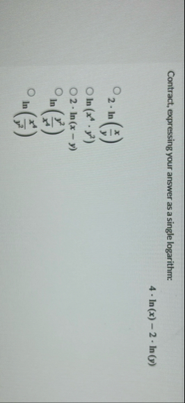 Contract, expressing your answer as a single