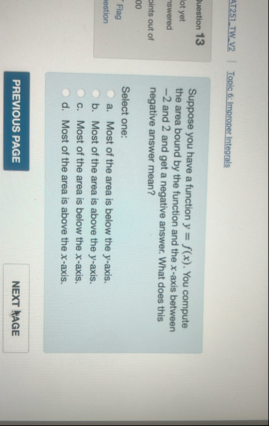 AT 2 5 1 _ TW _ V 2 question 1 3 lot yet nswered