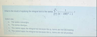 What is the result of apphying the integral lest