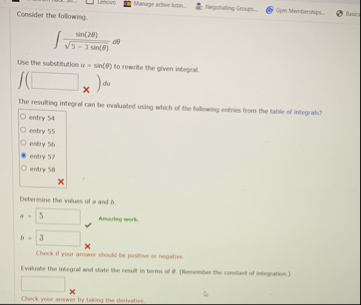Consider the following. Manuge accive listin.