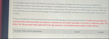 At the beginning of 2 0 2 5 , Sheffield