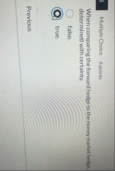 Multiple Choice 6 points When comparing the