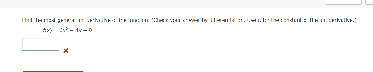 C for the constant o f the antiderivative. f ( x