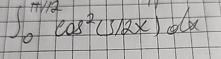 0 1 2 c o s 2 ( 3 2 x ) d x