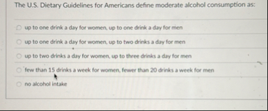 The U . S . Dietary Guidelines for Americans