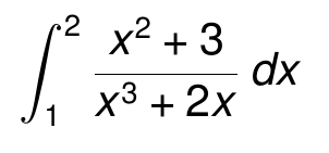 1 2 x 2 + 3 x 3 + 2 x d x solve the integral