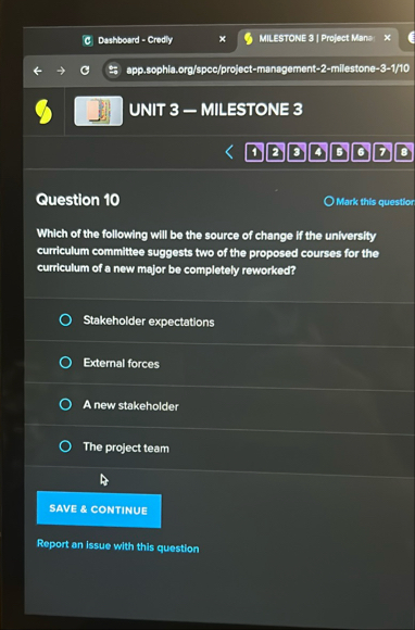 Dashboard - Credly MILESTONE 3 | Project Man: