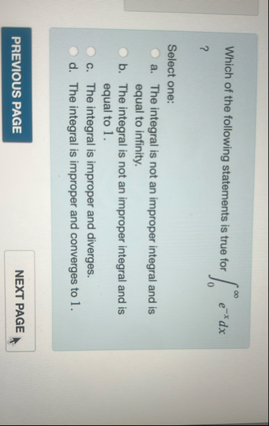 Which of the following statements is true for 0 e