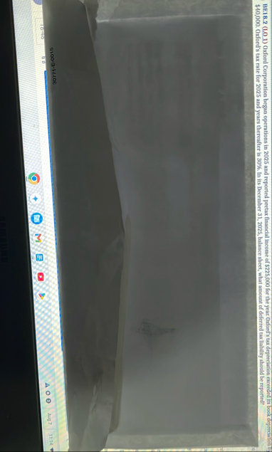 BE 1 8 . 2 ( L . . 1 ) Oxford Corporation began