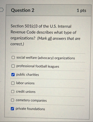 Question 2 1 pts Section 5 0 1 ( c ) 3 of the U .