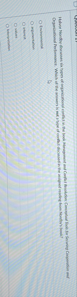 Hahvor Nordby discusses six types of