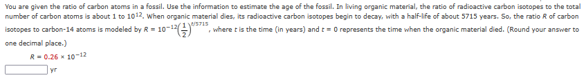 You are given the ratio o f carbon atoms i n a