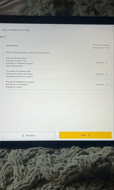 Due 1 1 : 5 9 PM ET on 7 / 2 6 1 6 : 1 7 Question
