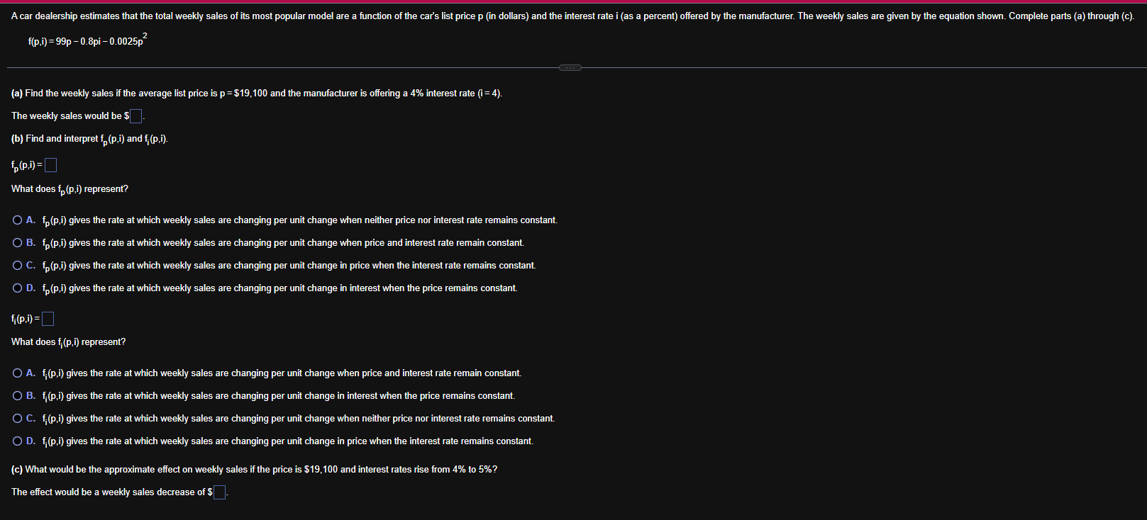 f ( p , i ) = 9 9 p - 0 . 8 - 0 . 0 0 2 5 p 2 ( a