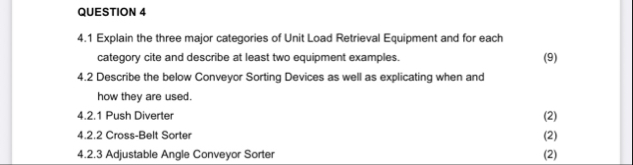 QUESTION 4 4 . 1 Explain the three major