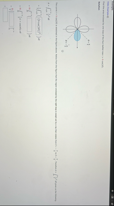 Example Video Example 4 . Find the area enclosed