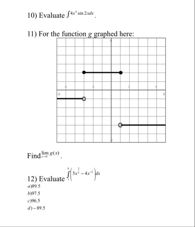 Evaluate 4 x 4 s i n 2 x d x . For the fination a
