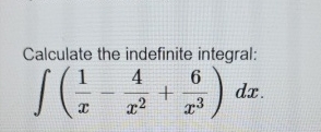 Calculate the indefinite integral: ( 1 x - 4 x 2