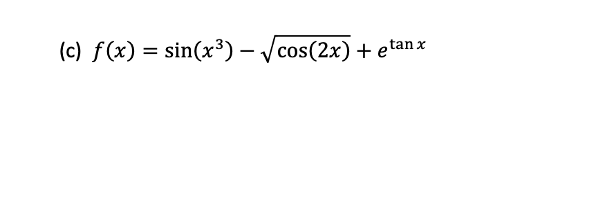 Find the derivative for each function. ( Y o u d