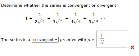 Determine whether the series i s convergent o r