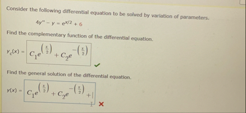 Consider the following differential equation to